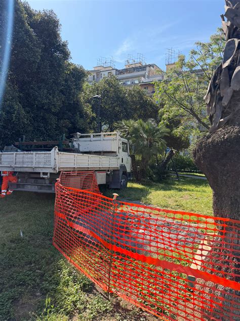 Veduta aerea del Parco Giovanni Falcone dopo la riqualificazione