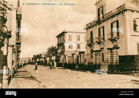 Veduta storica o mappa d'epoca di San Giorgio a Cremano nel XIX secolo