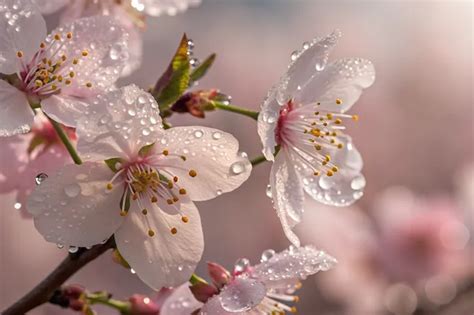Immagine artistica raffigurante fiori di ciliegio con una citazione biblica di benedizione
