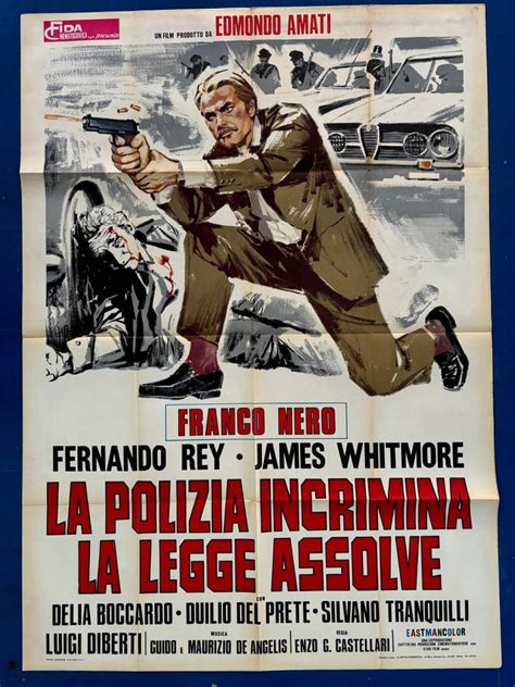 Locandina di un film poliziesco italiano degli anni '70