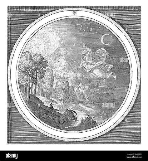 Illustrazione stilizzata dell'inizio della Creazione, con Dio che separa luce e tenebre