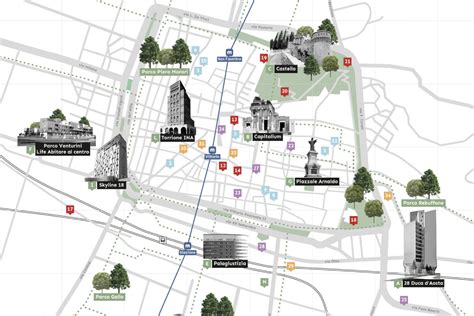 Mappa del territorio di Brescia con indicazione dell'Istituto Clinico San Rocco di Ome