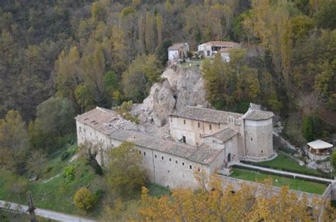 Mappa della Valnerina con l'ubicazione dell'Abbazia di Sant'Eutizio a Preci