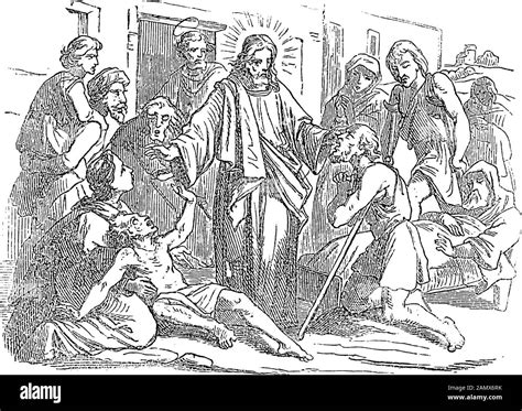 Gesù annuncia l'Eucaristia a Cafarnao, illustrazione biblica
