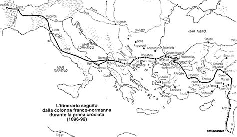 Mappa del percorso del pellegrinaggio in Turchia