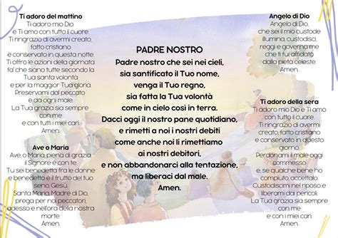 rappresentazione della preghiera del Padre Nostro con fedeli