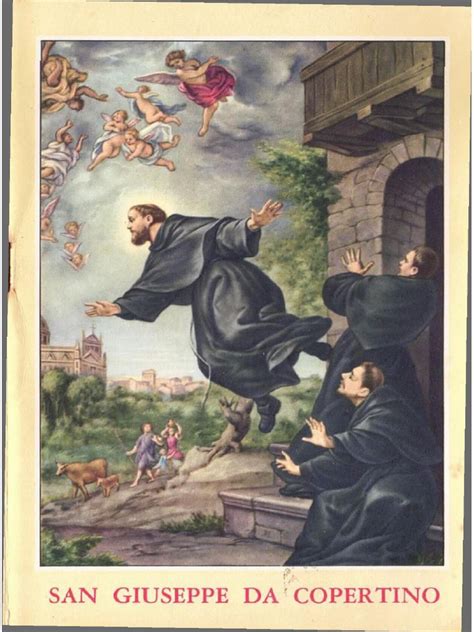 Ritratto di San Giuseppe da Copertino con scene della sua vita e levitazione