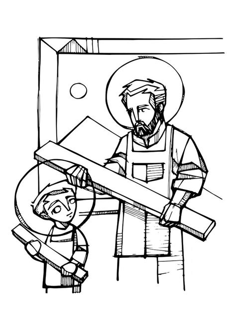 Iconografia classica di San Giuseppe nel suo laboratorio di falegname