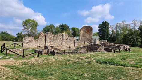 Mappa del Parco Archeologico di Castelseprio con evidenziato il castrum e la chiesa di Santa Maria foris portas