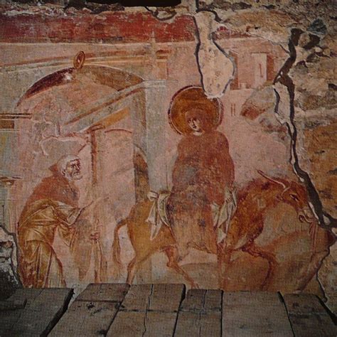 Dettaglio dell'Adorazione dei Magi dagli affreschi di Castelseprio