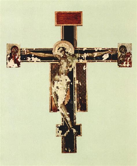 Crocifisso di Cimabue prima e dopo l'alluvione di Firenze del 1966