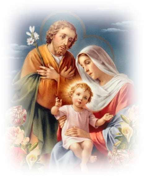 Illustrazione della Sacra Famiglia o foto di una famiglia in preghiera a Loreto