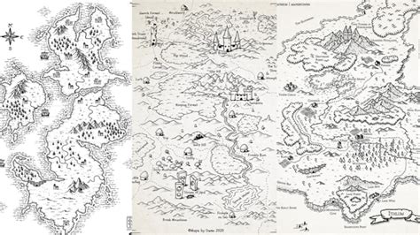 Mappa fantasy del mondo di Vigrið con indicazioni geografiche principali