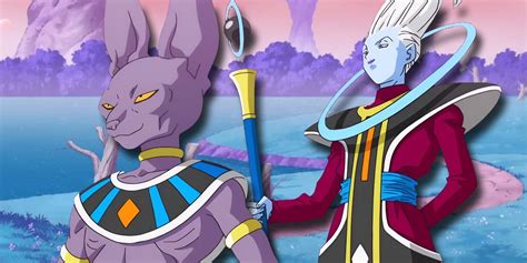 Illustrazione dei personaggi di Dragon Ball Super: Sorbet, Tagoma, Beerus, Whis