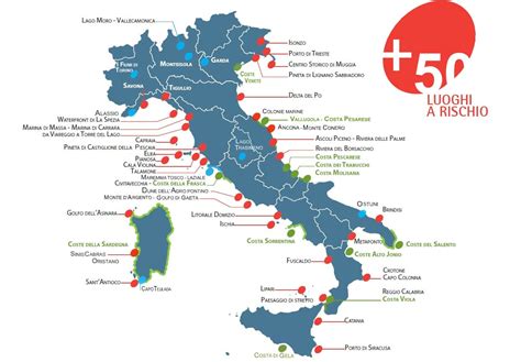 mappa delle località italiane con crocifissi 
