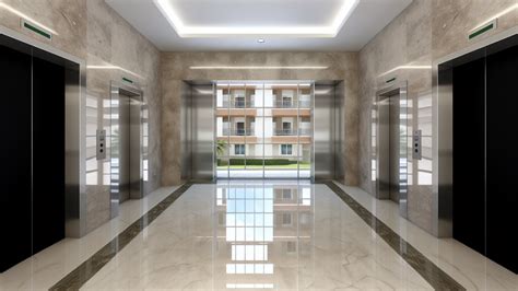 Edificio condominiale moderno con persone che interagiscono in un'assemblea condominiale