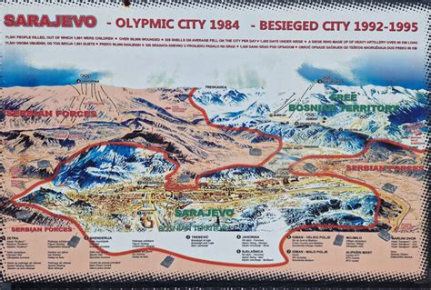 mappa o foto di Sarajevo durante il conflitto, per contestualizzare la riflessione di Don Tonino Bello