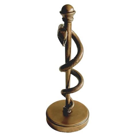 rappresentazione di Asclepio con il bastone e il serpente