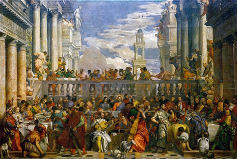 Foto dell'affresco delle Nozze di Cana di Callisto Piazza