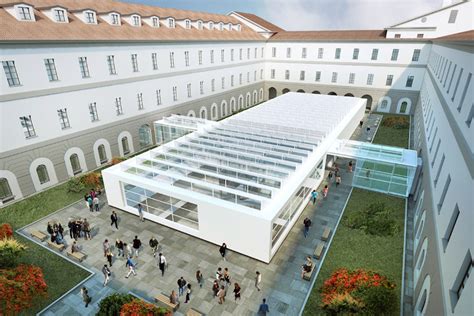Rendering del progetto di espansione dell'Università Cattolica nella ex caserma Garibaldi
