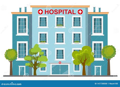 Foto tematica di un ospedale o strada (illustrazione)