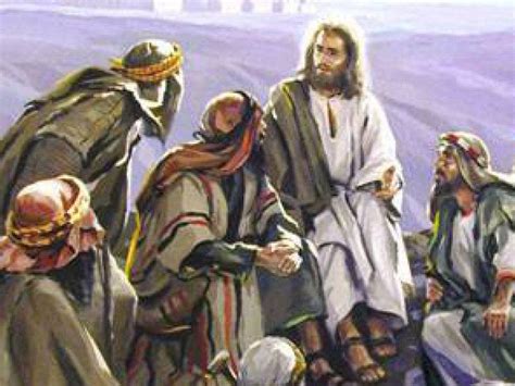 Raffigurazione di Gesù che parla ai discepoli