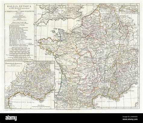 Mappa storica della Gallia romana con evidenziata la città di Poitiers