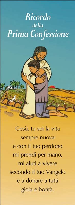 Esempio di segnalibro per Prima Confessione con immagine di pecora
