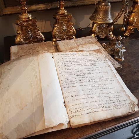 Antichi registri parrocchiali o libri di battesimo