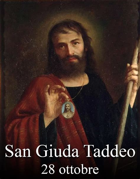 Ritratto di San Giuda Taddeo con il volto di Gesù sul petto