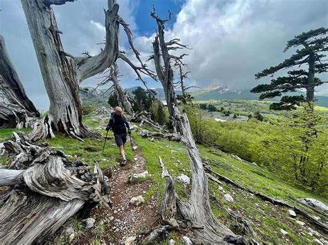 Paesaggio invernale innevato nel Parco Nazionale del Pollino con un piccolo borgo sullo sfondo