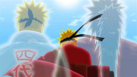 Schema che illustra il legame tra Jiraiya, Minato e Naruto attraverso l'eredità del Rasengan