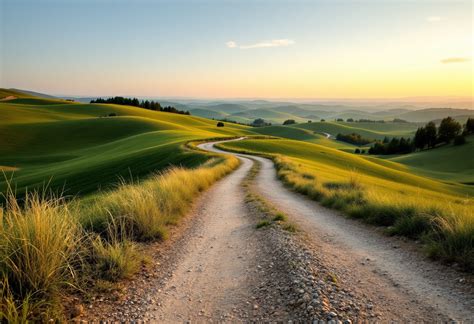 Raffigurazione simbolica di un cammino di vita che sfocia nell'eternità, rappresentato da un sentiero luminoso che sale verso il cielo.