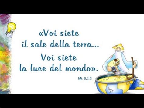 Illustrazione simbolica del sale e della luce come metafore dell'agire cristiano nel mondo