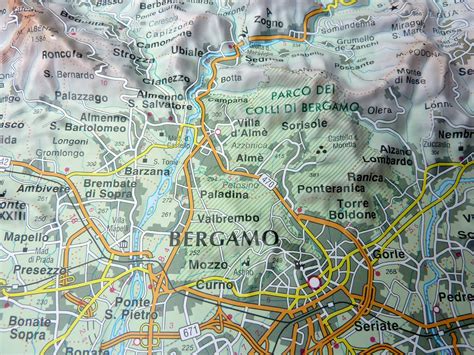 Mappa del quartiere Carnovali di Bergamo con evidenziata la posizione dell'Istituto Bambino Gesù
