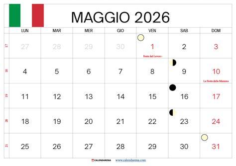 Infografica che illustra il calendario delle attività mariane per il mese di maggio