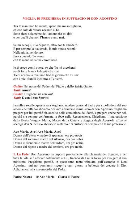 Schema illustrativo sul percorso di preghiera e suffragio secondo la dottrina cristiana