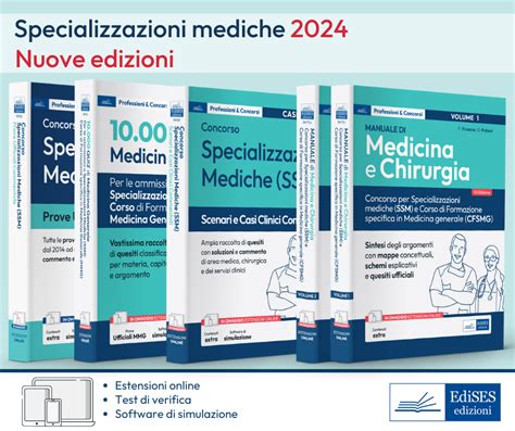 Schema illustrativo delle specializzazioni mediche e reparti di degenza