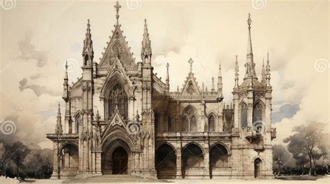 illustrazione metaforica di una cattedrale disegnata a mano, simbolo della connessione umana nel racconto di Carver