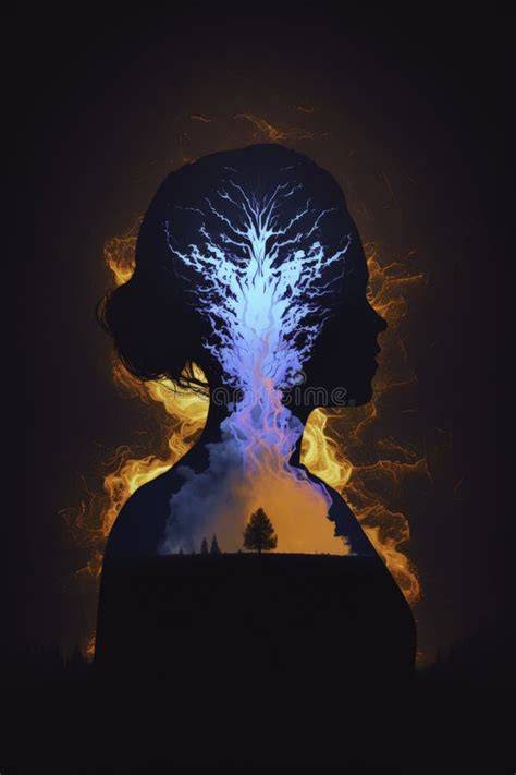 Illustrazione simbolica di una figura angelica che appare in un sogno durante la notte.