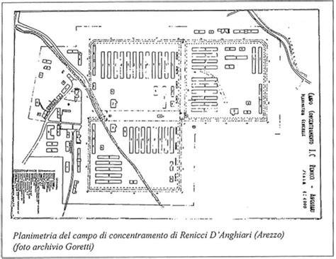 Mappa del campo di internamento di Coltano