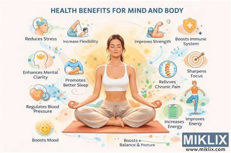 infografica che mostra i benefici della preghiera su corpo e mente