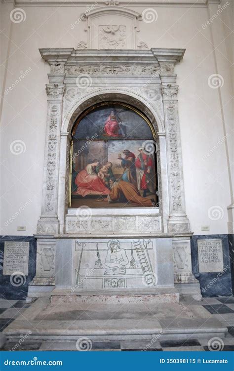 Altare della Cappella d'Aragona con San Giorgio a cavallo