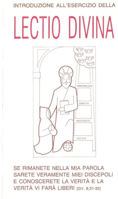 schema riassuntivo dei quattro passaggi della Lectio Divina
