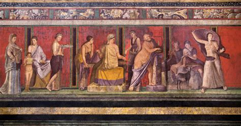 Affreschi murali della Sala dei Misteri nella Villa dei Misteri