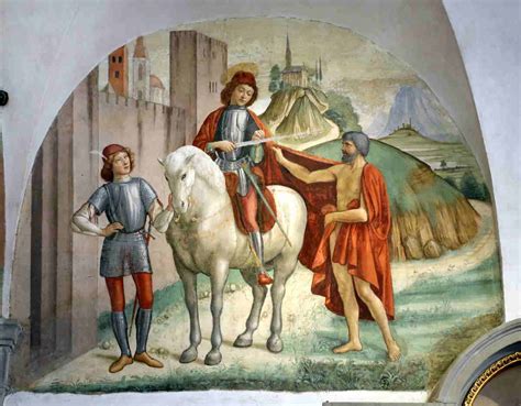 Iconografia di San Martino che condivide il mantello con un mendicante