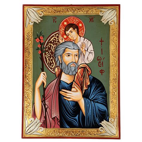 Icona di San Giuseppe con Gesù Bambino