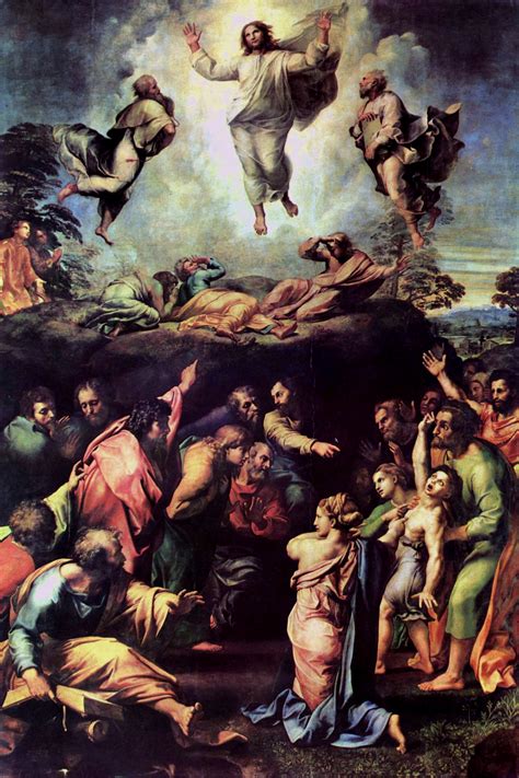 Raffaello Sanzio, La Trasfigurazione, Pinacoteca Vaticana. (Dipinto su tavola)