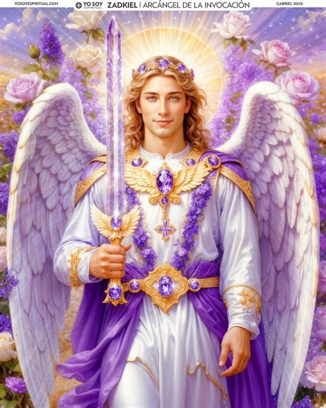 Iconografia dell'Arcangelo Zadkiel con scettro o pugnale