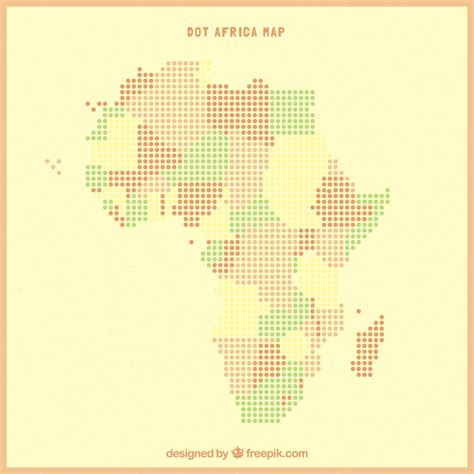 Mappa dell'Africa con punti salienti dei progetti di volontariato